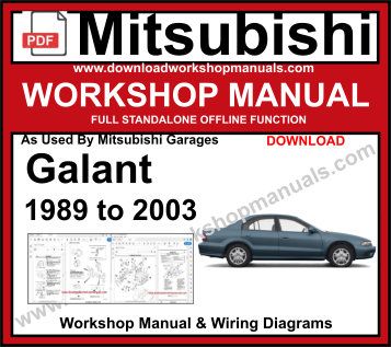 mitsubishi galant service repair Workshop manual pdf